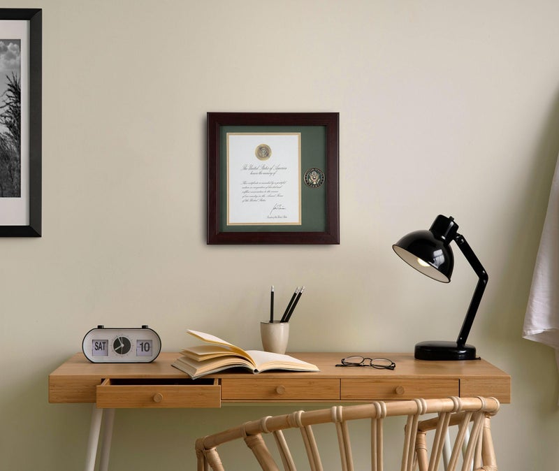 Allied Flag Allied Frame United States Army Presidential Memorial Certificate Frame with Medallion - 8 x 10 inch - Image 5